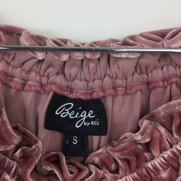 Velvet Ruffle Top - Picture 6 of 7